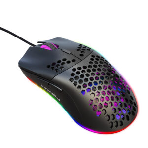 Ventilated RGB Gaming Mouse with 6 Macro Keys and Switchable RGB Lights