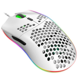 Ventilated RGB Gaming Mouse with 6 Macro Keys and Switchable RGB Lights