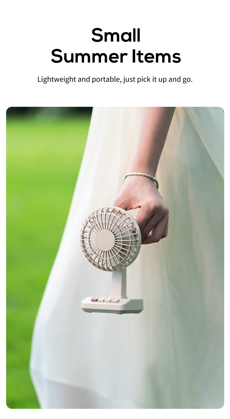2026 New Mini Retro Desktop Fan Candy Color Office USB Fan - Image 2